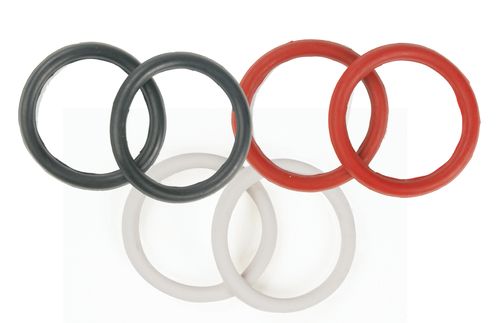 Equi-Essentials EcoPure Peacock Rings - Red