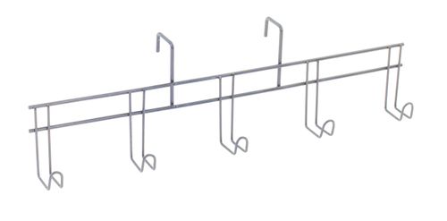 Equi-Essentials Wire 5-Hook Bridle Rack - Silvertone