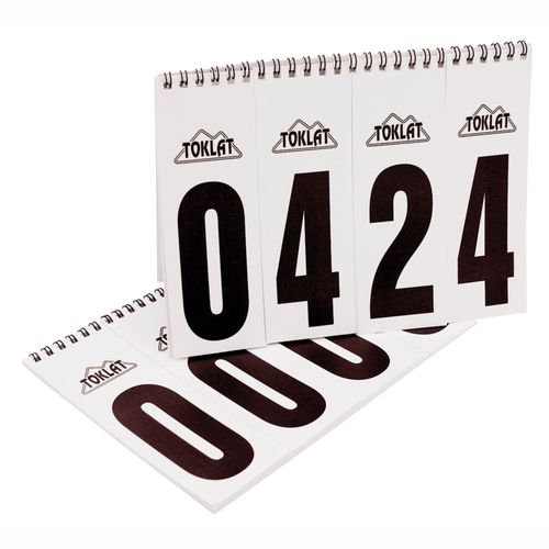 Toklat Number Flip Chart - White/Black