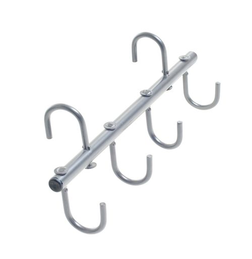 Equi-Essentials Portable Tack Rack 4 Hooks - Silvertone