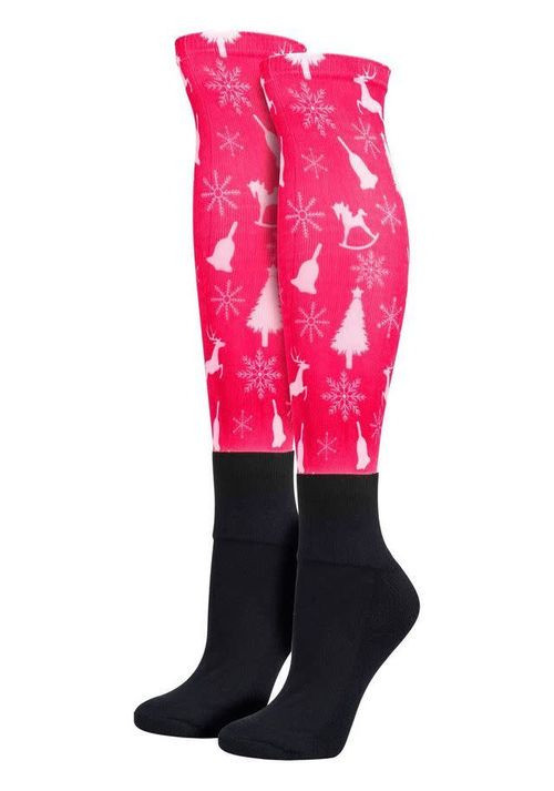 Equine Couture Women's OTC Boot Socks - Yuletide