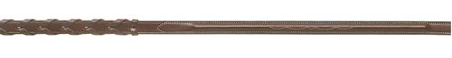 Ovation Elite Extra Long Fancy Stitched Raised Laced Reins - Dark Brown