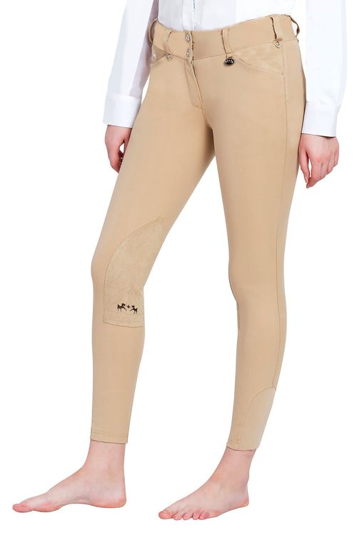 Equine Couture Women's Blakely Knee Patch Breeches - Safari