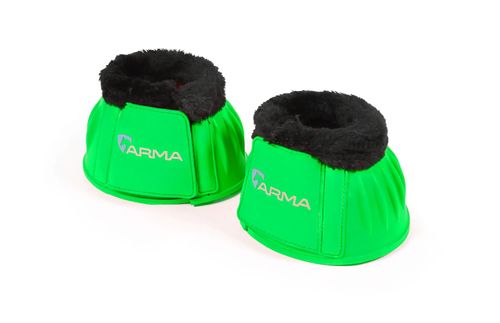 Shires ARMA Fleece Trim Over Reach Boots - Bright Green