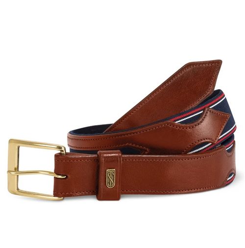 Tredstep Flex Belt - Chestnut/Classic Blue