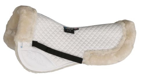 Shires ARMA Half Pad - White/White