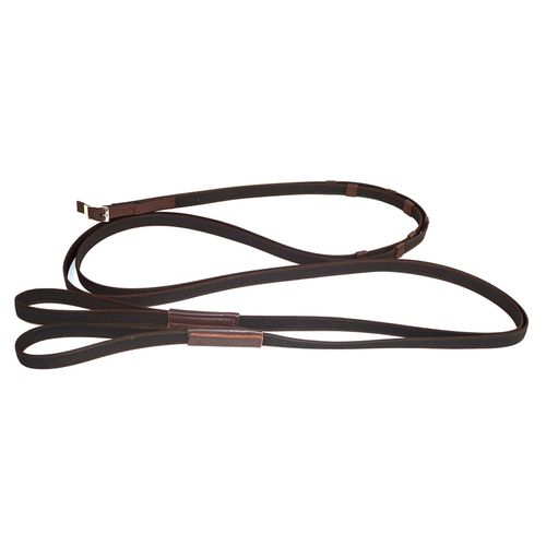 Nunn Finer Sure Grip Draw Reins w/Loops - Havana