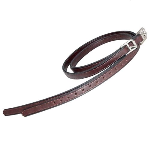 Nunn Finer Nylon Center 3/4 Stirrup Leathers - Havana