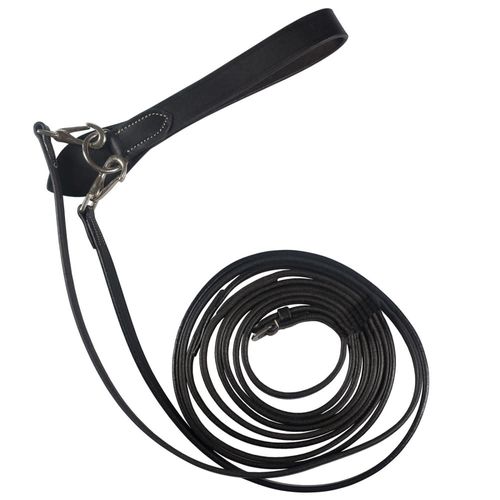 Horze Sparta Leather Draw Reins - Black