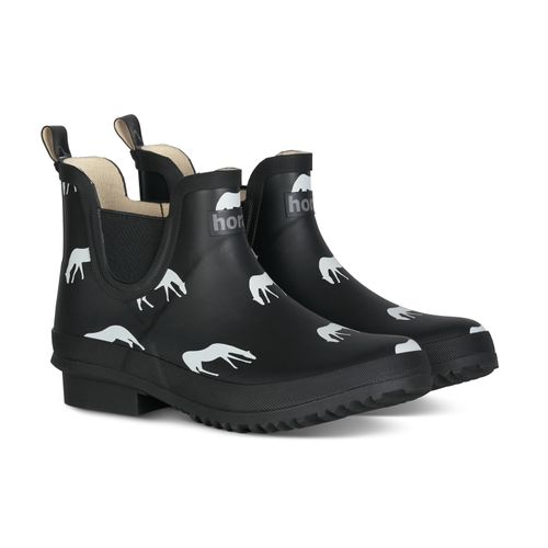 Horze Women's Billie Winter Rubber Paddock Boots - Black
