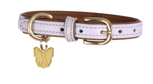 Digby & Fox Padded Leather Dog Collar - Lilac
