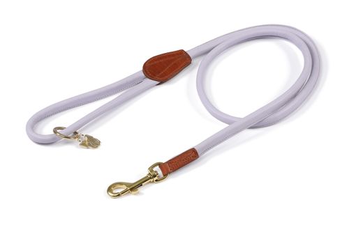Digby & Fox Rolled Leather Dog Lead - Lilac