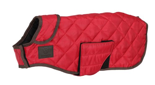 Digby & Fox Quilted Dog Coat - Red