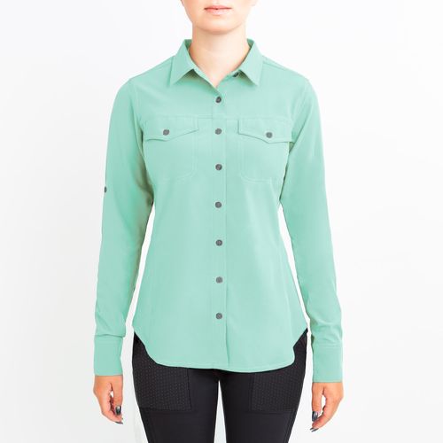 Irideon Women's Aspen Long Sleeve Trail Shirt - Island Green