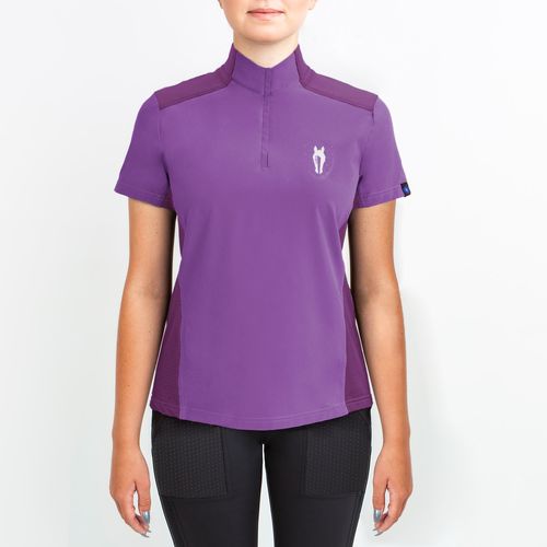 Irideon Women's Luna Coolstretch Short Sleeve Jersey - Purple Hibiscus