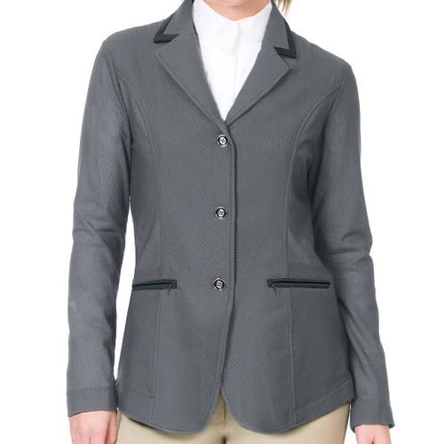 Ovation Women's Signature AirFlex Coat w/Contrast Collar - Grey/Black