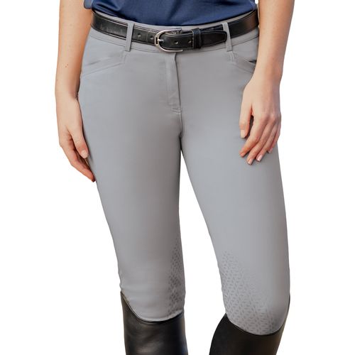 Ovation Women's Elegance Knee Patch Breeches - Grey