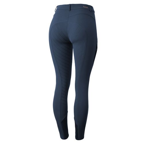 Horze Women's Anna Summer Full Seat Breeches w/Phone Pocket - Obscure Night Dark Blue