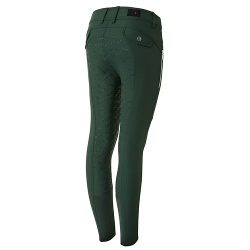 Horze Kids' Andrea Full Seat Breeches - Mountain View Green