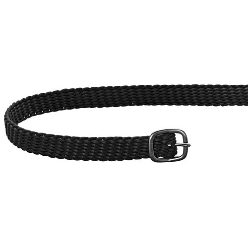 Herm Sprenger Perlon Spur Straps - Black/Black Stainless
