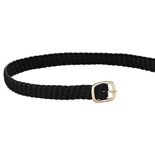 Herm Sprenger Perlon Spur Straps - Black/Brass