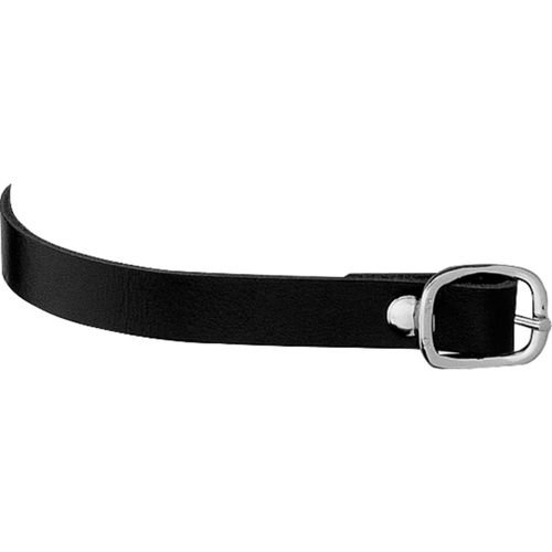 Herm Sprenger Leather Spur Straps - Black/Stainless Steel