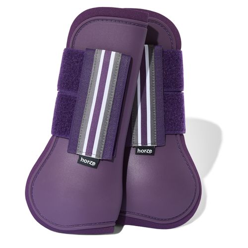 Horze Adepto Tendon Boots - Black Currant Purple