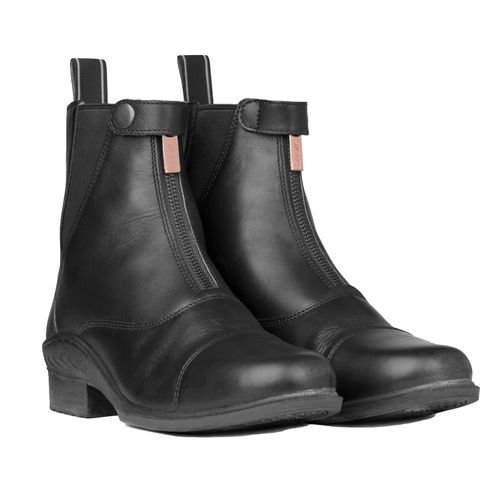 Horze Women's Rose Front Zip Paddock Boots - Black