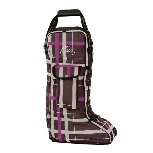 Pessoa Alpine 1200D Boot Bag - Carob Brown/Fuchsia Plaid