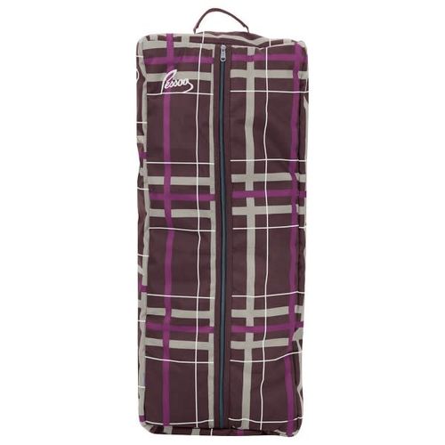 Pessoa Alpine 1200D Bridle Carrier - Carob Brown/Fuchsia Plaid