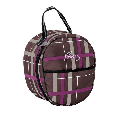 Pessoa Alpine 1200D Helmet Bag - Carob Brown/Fuchsia Plaid