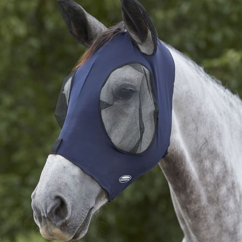 Weatherbeeta Deluxe Stretch Bug Eye Saver w/Ears - Navy/Black