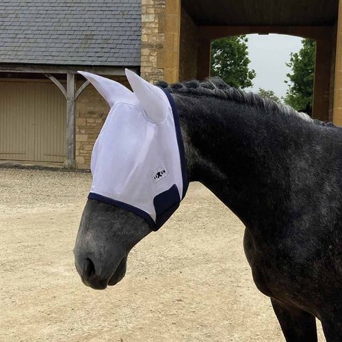 Saxon Mesh Mask - White/Navy