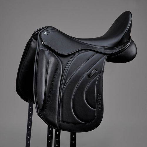 Crosby Dressage External Knee Block Saddle - Black