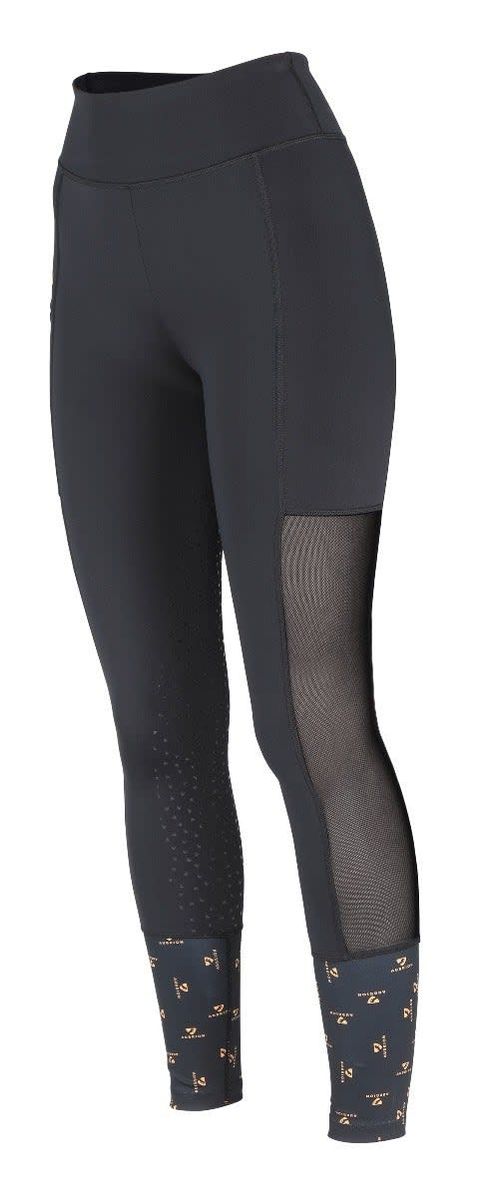 Shires Aubrion Kids' Elstree Mesh Riding Tights - Black