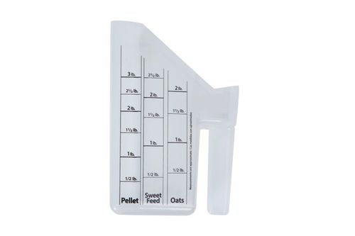TuffRider Plastic Measuring Feed Scoop - Clear