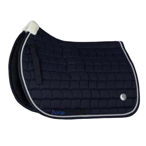 Horze Ella Pony Comfort Fleece Saddle Pad - Peacoat Dark Blue