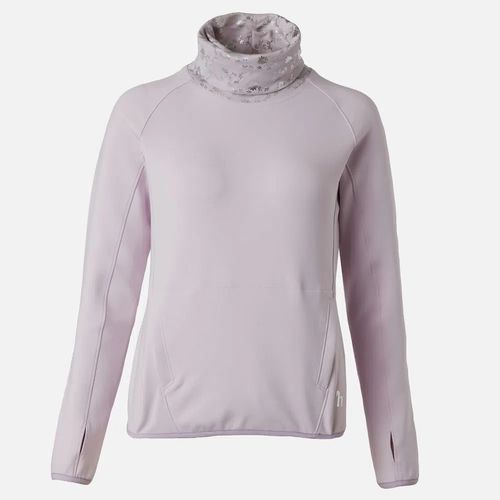 Horze Women's Kaitlin Turtleneck Sweater w/ Flower Design - Orchid Hush