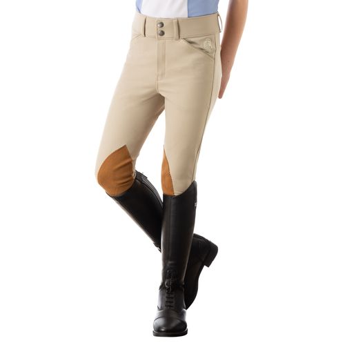 Equinavia Kids' Tuva Show Knee Patch Breeches - Tan