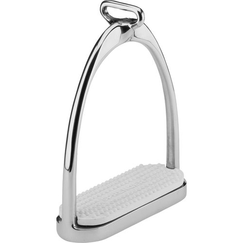 Herm Sprenger Offset Eye Stirrups - Stainless Steel/White Pad