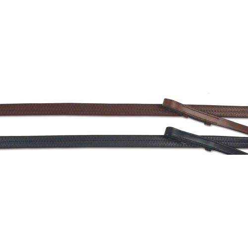 Passport 5/8" Rubber Reins - Mahogany