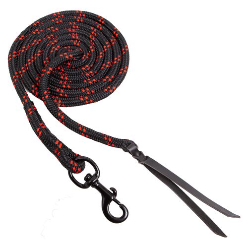 Blocker 12' Lead Rope w/Popper - Black/Red