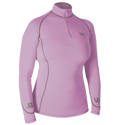Woof Wear Women's Performance Quarter Zip Riding Shirt - Lilac