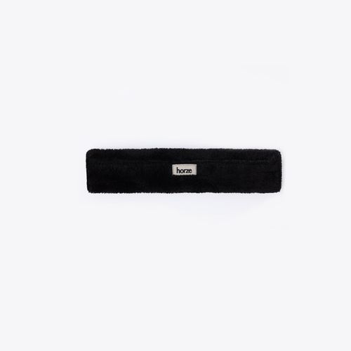 Horze Narvik Faux Fur 12" Strap Cover - Black