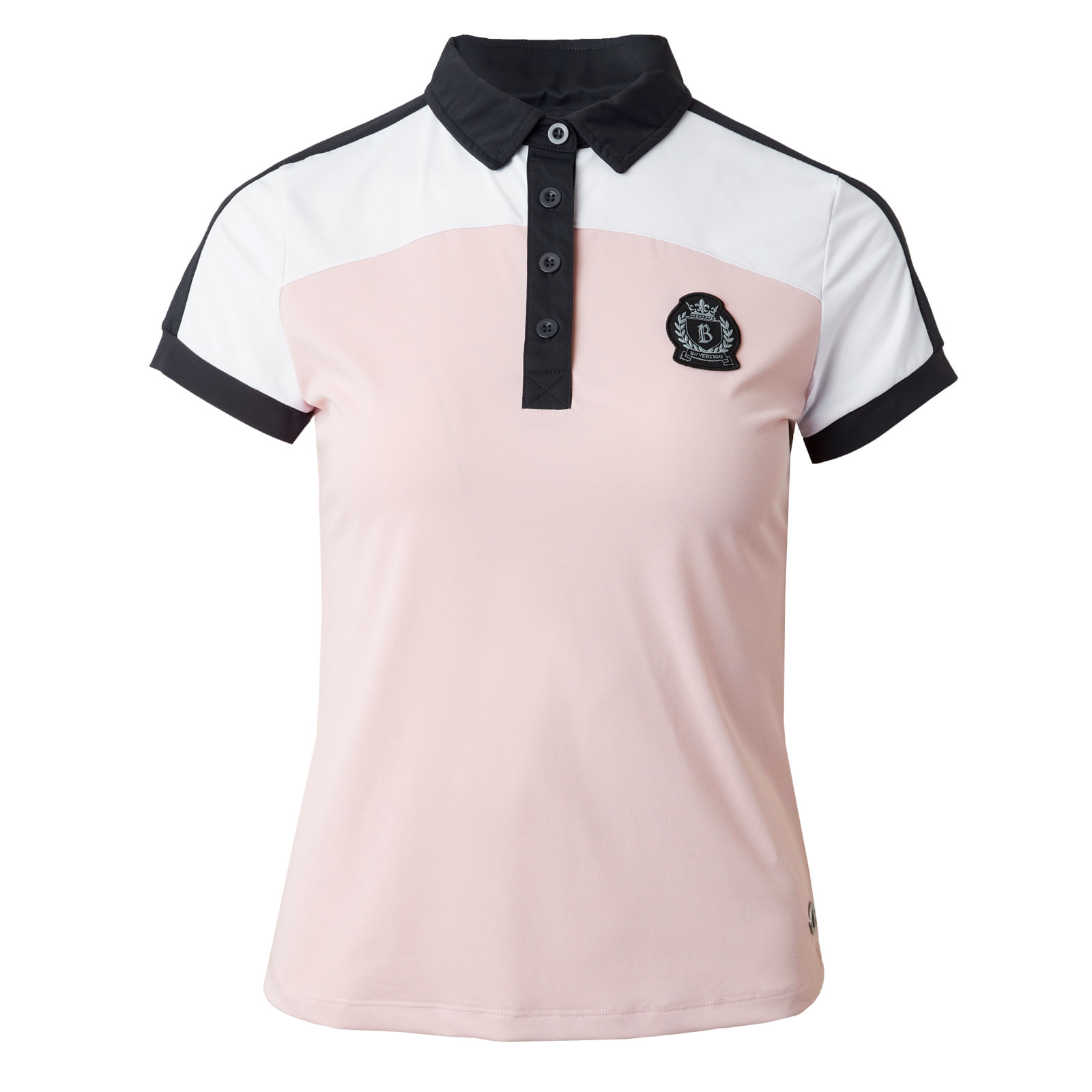 White polo clearance with pink horse