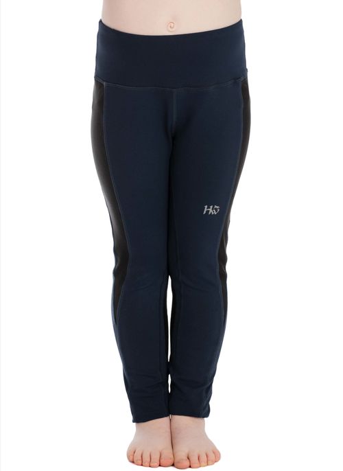 Horseware Kids' Knee Patch Riding Tights - Dark Navy