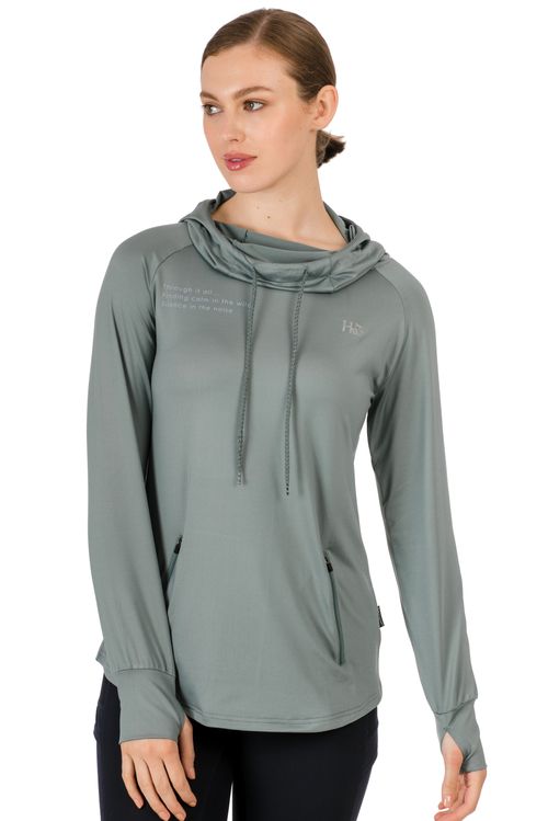 Horseware Women's Technical Hooded Top - Stormy Sea