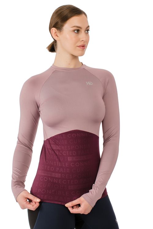 Horseware Women's Jade Crewneck Tech Baselayer - Elderberry/Purple