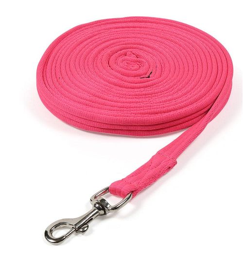 Shires Soft Feel 26ft Lunge Line - Pink