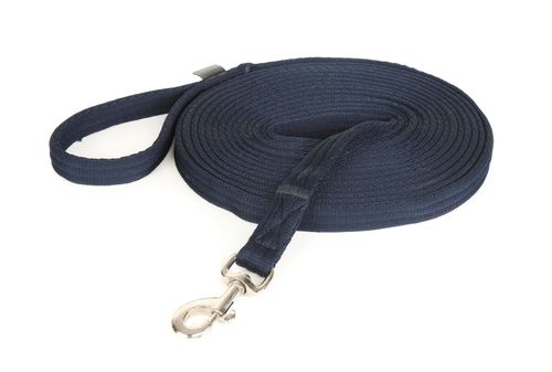 Shires Soft Feel 26ft Lunge Line - Navy